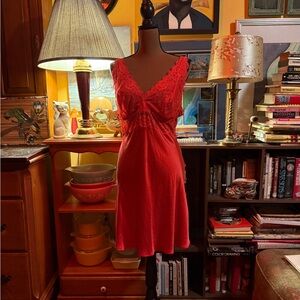 NK iMode Red Lace Nightgown/Chemise Size S/M